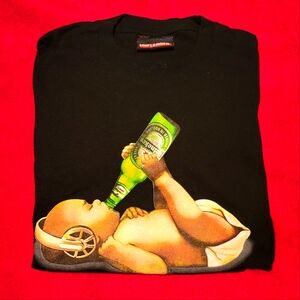 Vintage Unfledged Heineken Beer Baby T-Shirt - M